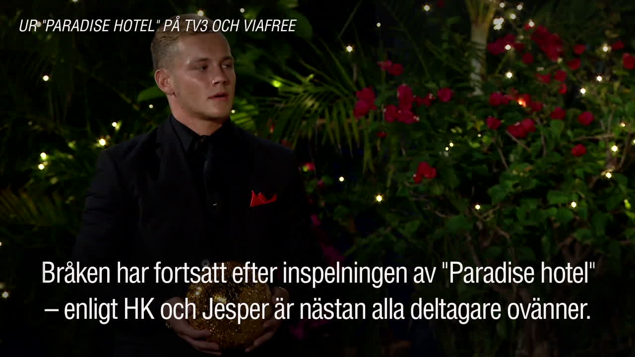 Efter ”Paradise hotel”-inspelningen: ”Det är extremt med bråk”