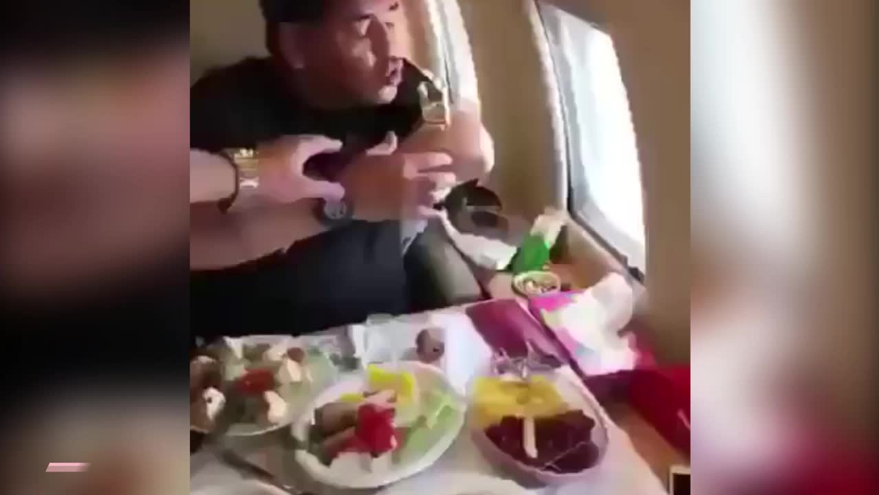 Märkliga bilderna på Maradona – festar på jetplan