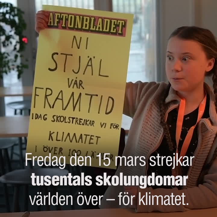 Världen går till strejk med Greta