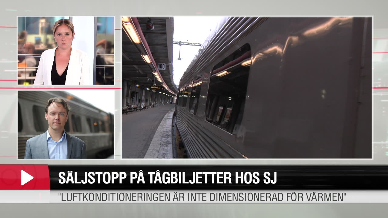 Säljstopp på tågbiljetter hos SJ