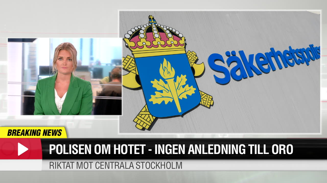 Polisen om hotet - Ingen anledning till oro