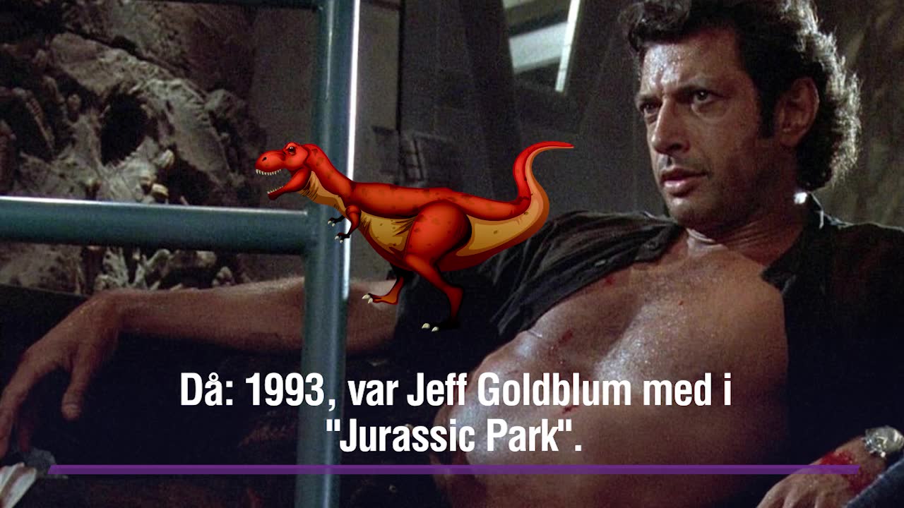 Jeff Goldblum klar för nya "Jurassic Park"