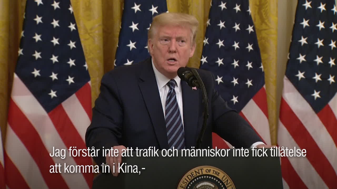 Trump: Kina kunde ha kontrollerat viruset