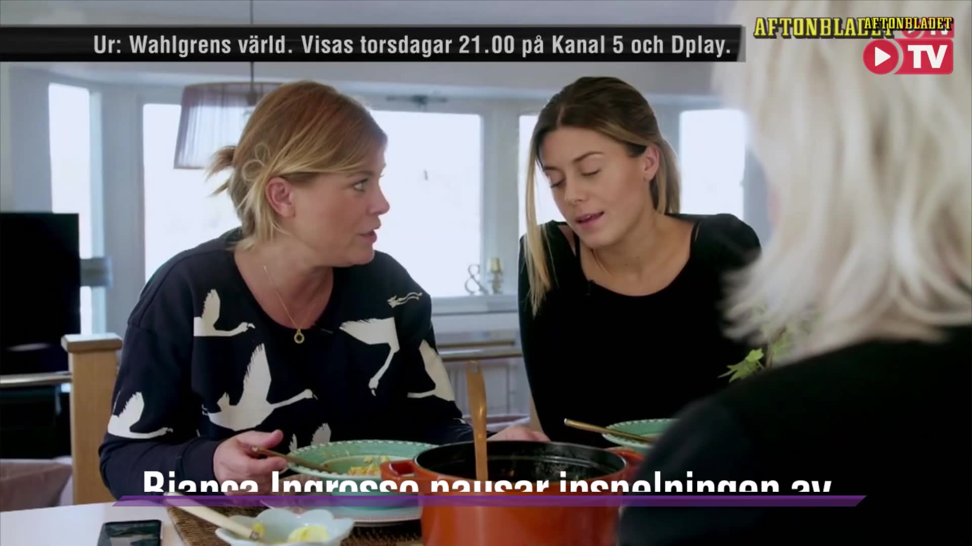 Bianca tvingas avbryta ”Wahlgrens värld”