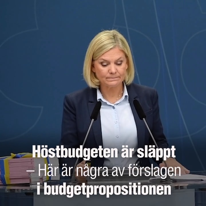 Här är några av förslagen i budgetpropositionen