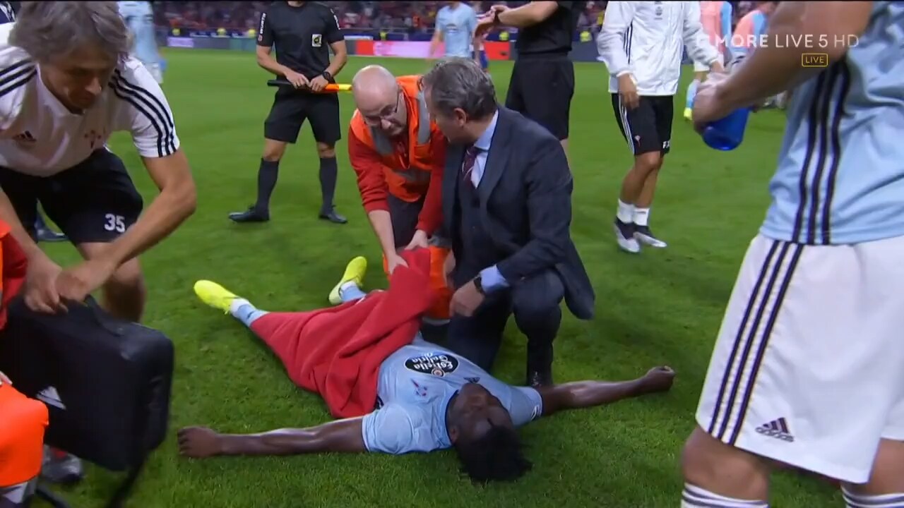 Efter smällen – här kollapsar Aidoo