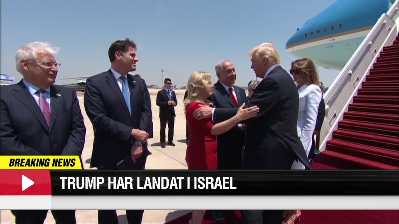 Trump har landat i Israel