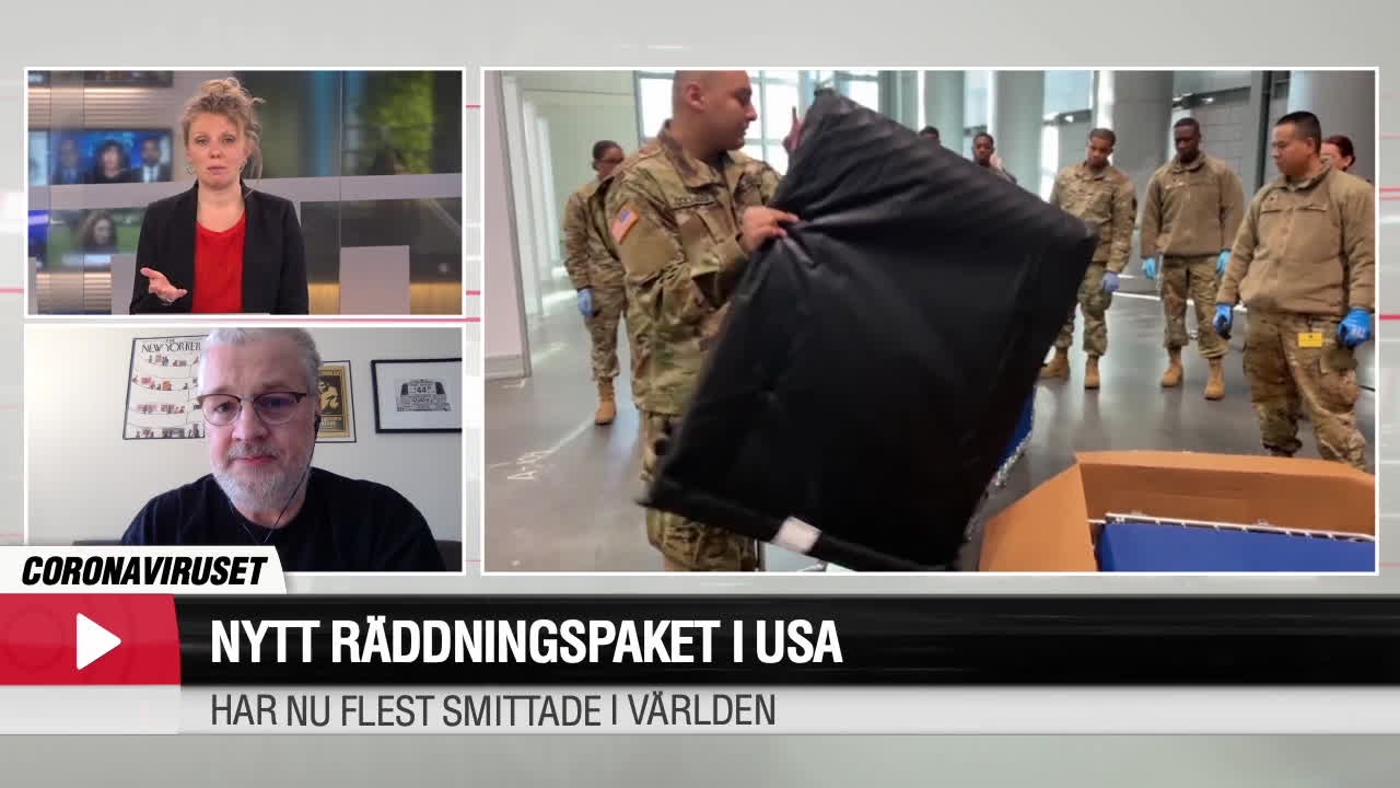 New York lamslaget av corona