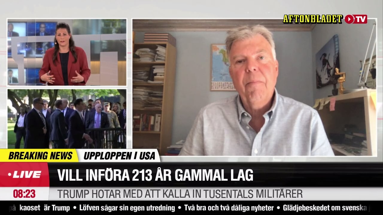 Wolfgang Hansson om Trumps hot om att kalla in tusentals militärer:"I sämsta fall blir det en massaker på amerikaner"