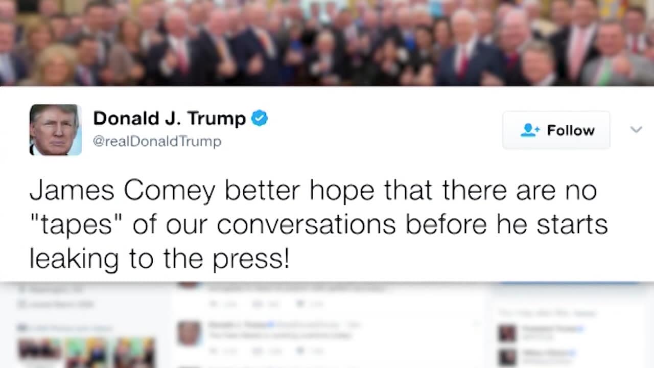 Trump i twitterttack - varnar Comey