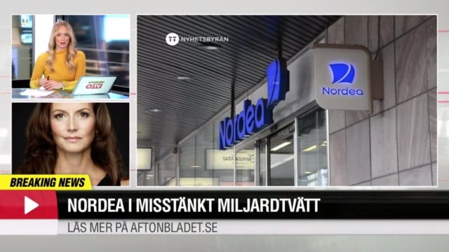 Misstänkt miljardtvätt genom Nordea