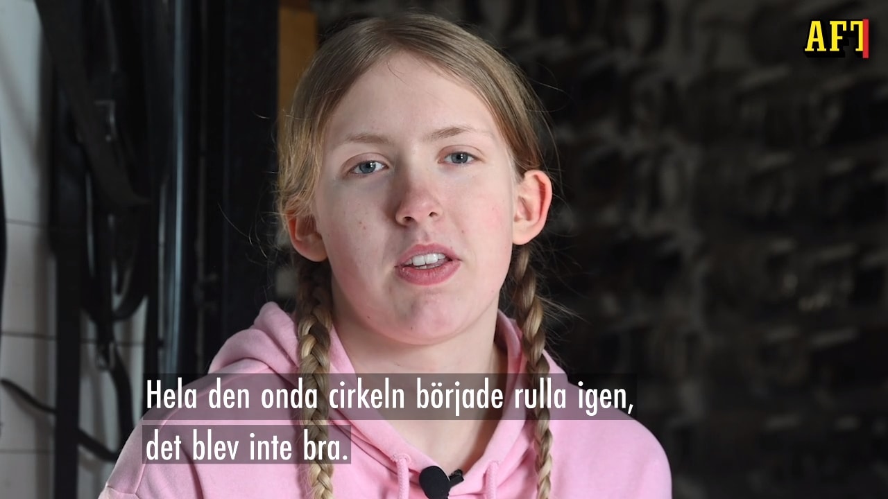 Wilma, 17: ”Jag sov två-tre timmar per natt”