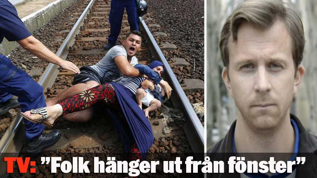 ”Folk hänger ut från fönster och dörrar”