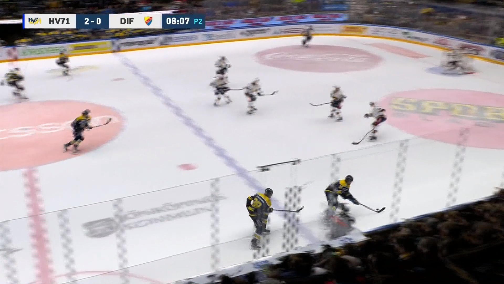 HV71 krossade Djurgården