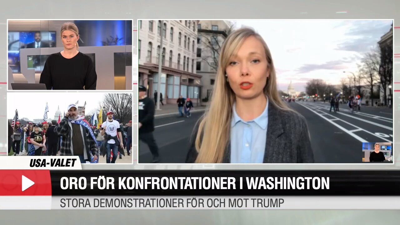 ”Firar som om Trump ska bli president” – Emelie Svensson på plats i Washington