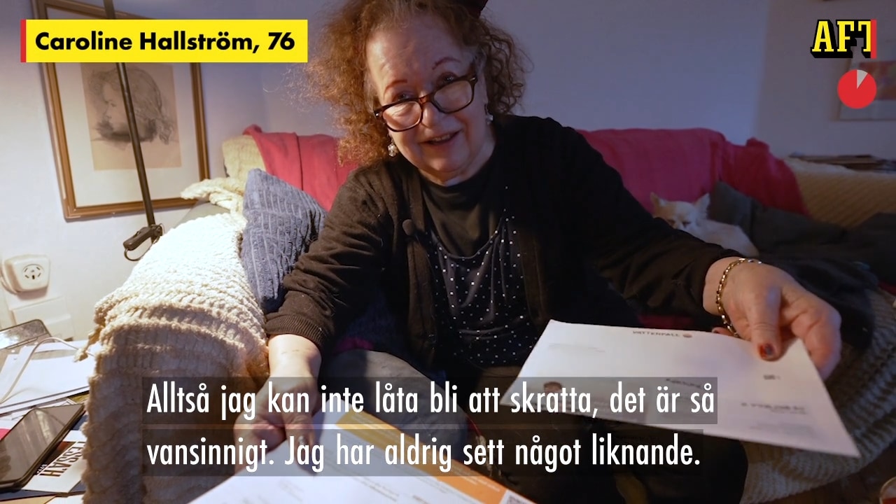 Caroline, 76, lider av kylan och skyhöga elräkningar