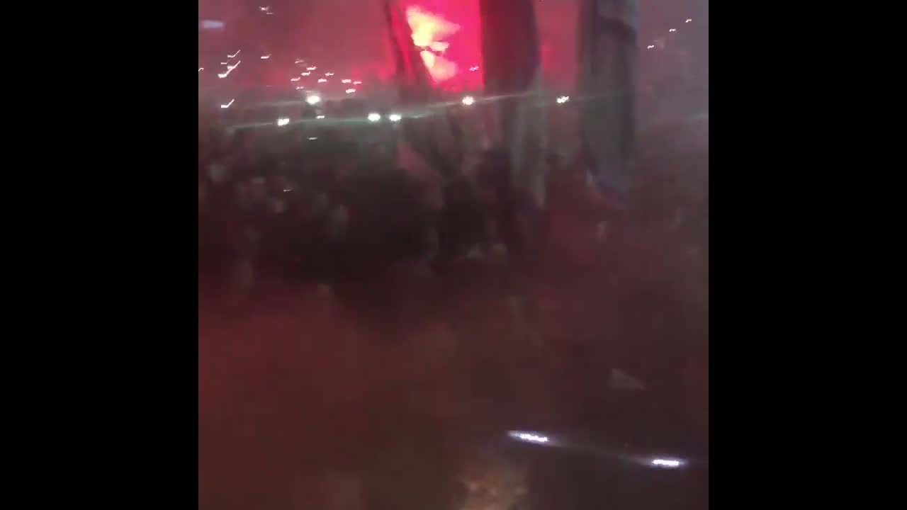 Galna firandet av Napoli efter segern