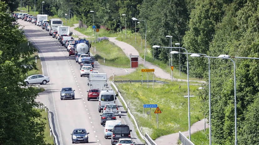 Stopp i tågtrafiken söder om Stockholm