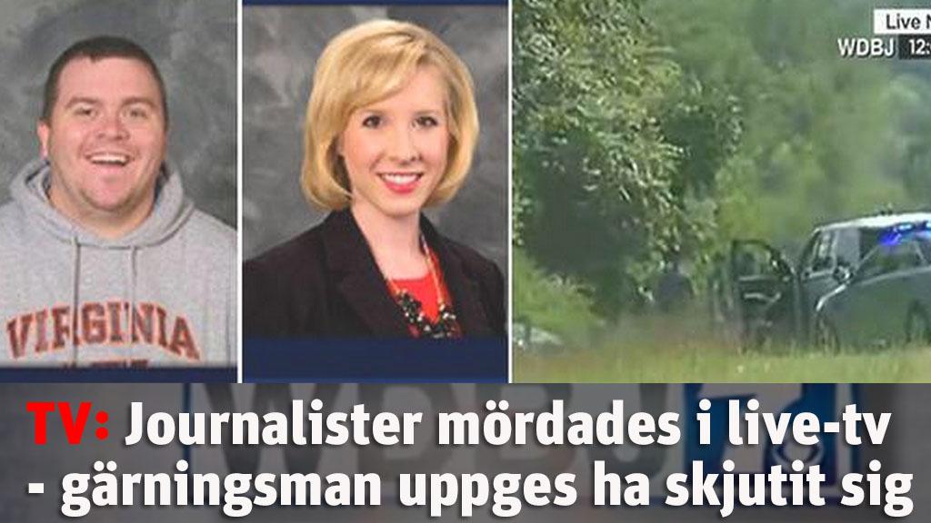 Tv-journalister mördades i direktsändning