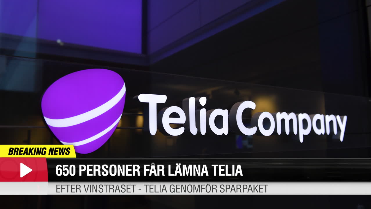 650 personer får lämna Telia