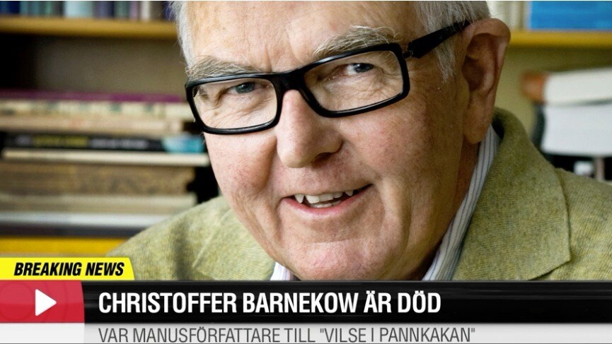 SVT-profilen Christoffer Barnekow död