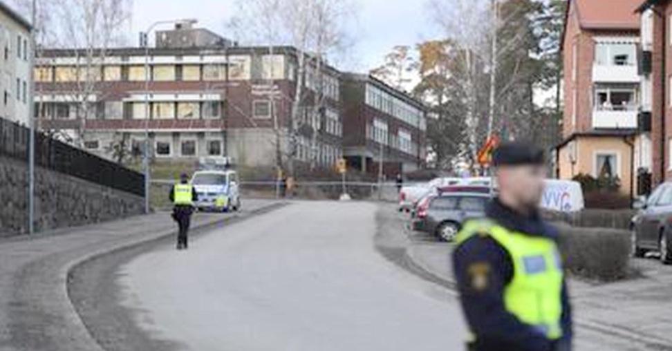 Stort område avspärrat i Nyköping