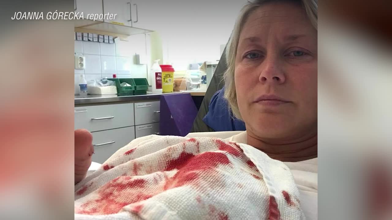 Jessica blev fånge i sin egen bil – fick slå sig ut