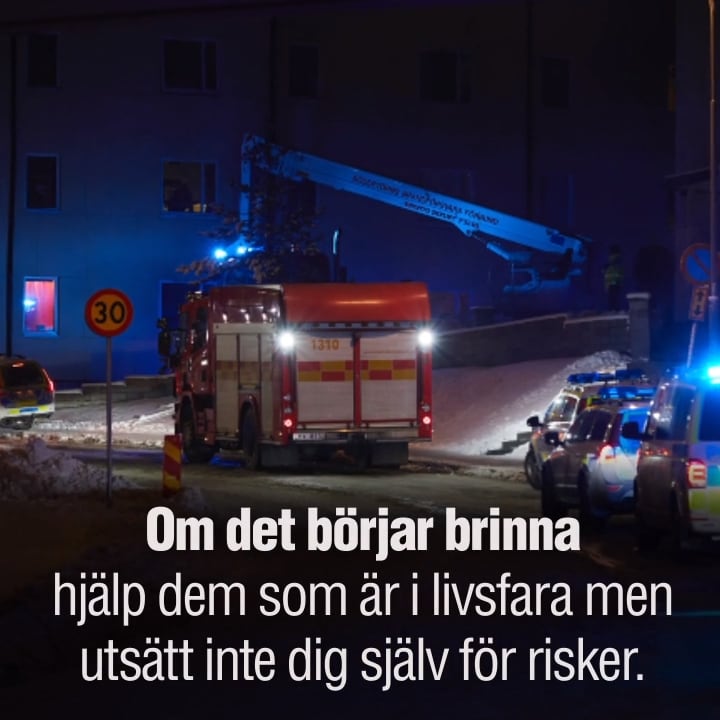 Så gör du – om det börjar brinna