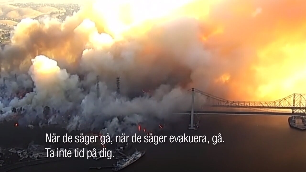 180 000 evakuerade efter bränderna i Kalifornien