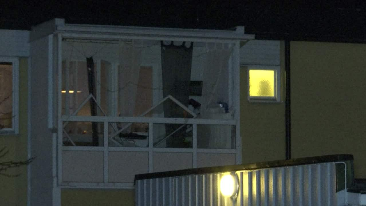 Explosion i flerfamiljshus i Helsingborg