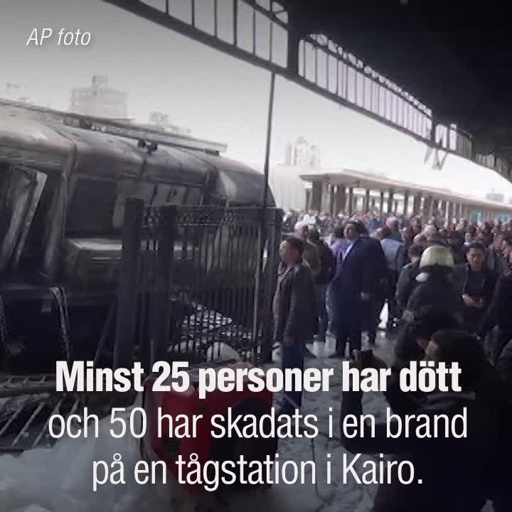 Över 20 döda i olycka på tågstation i Kairo - Aftonbladet TV
