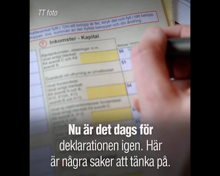 Expertens tips inför skattedeklarationen