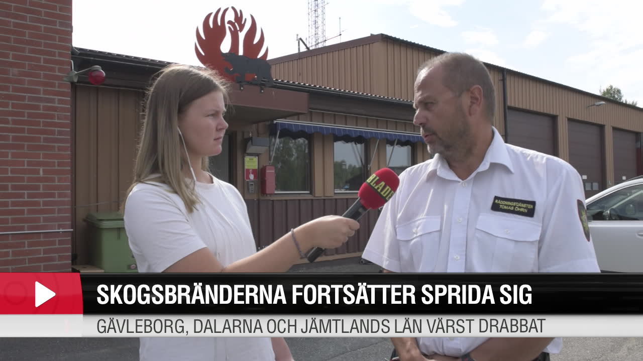 Skogsbränderna fortsätter att sprida sig i Sverige
