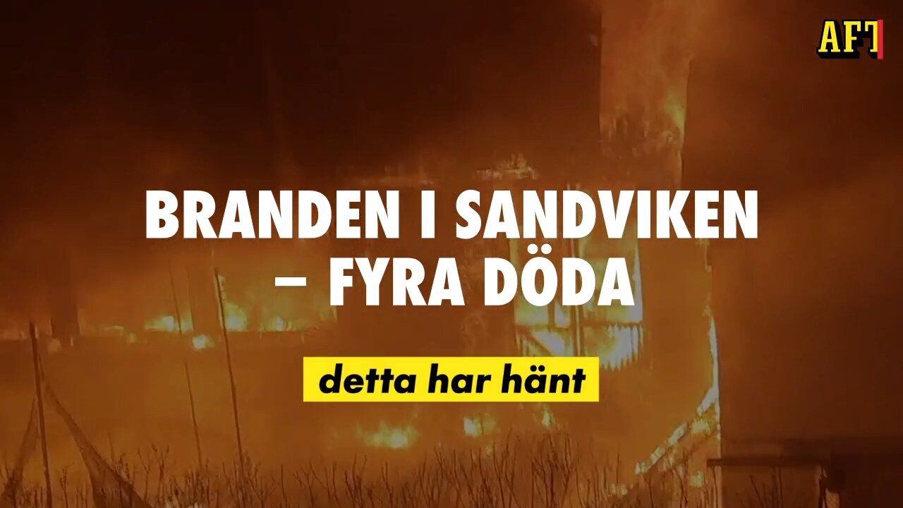 Villabrand i Sandviken - fyra personer hittats döda. Detta har hänt