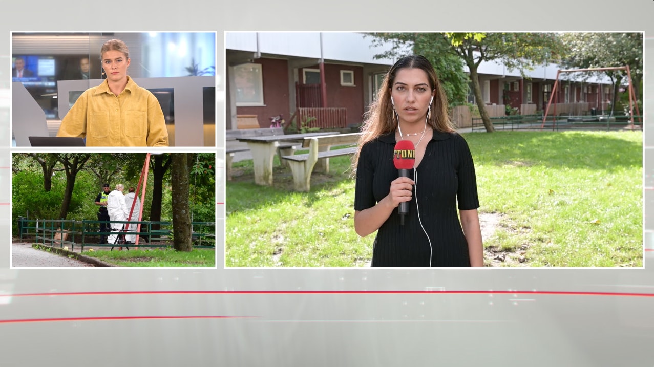 En man i 20-årsåldern död efter skjutning på innergård i Hjulsta