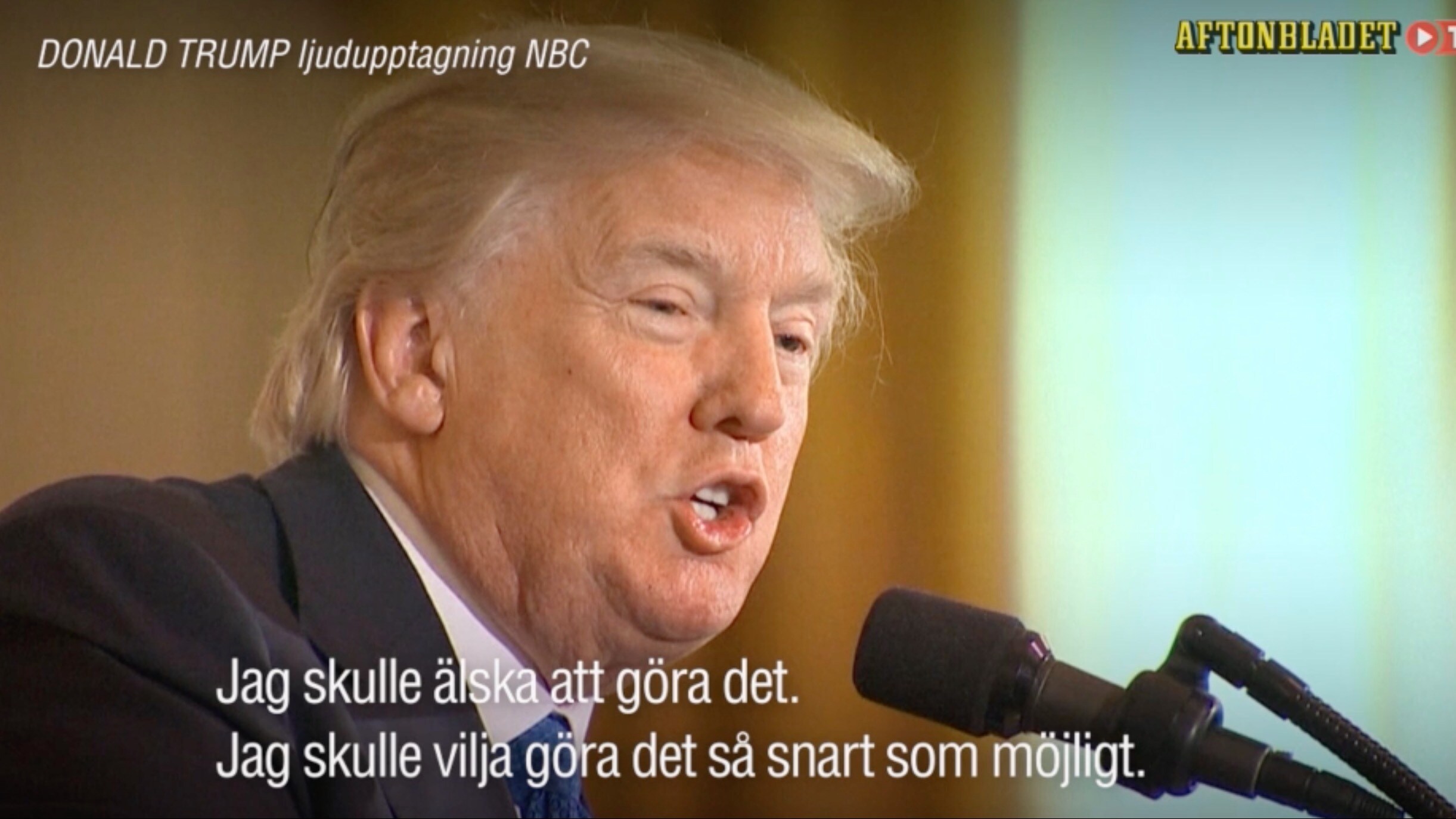 Trumps besked: ”Kan bli förhörd under ed”