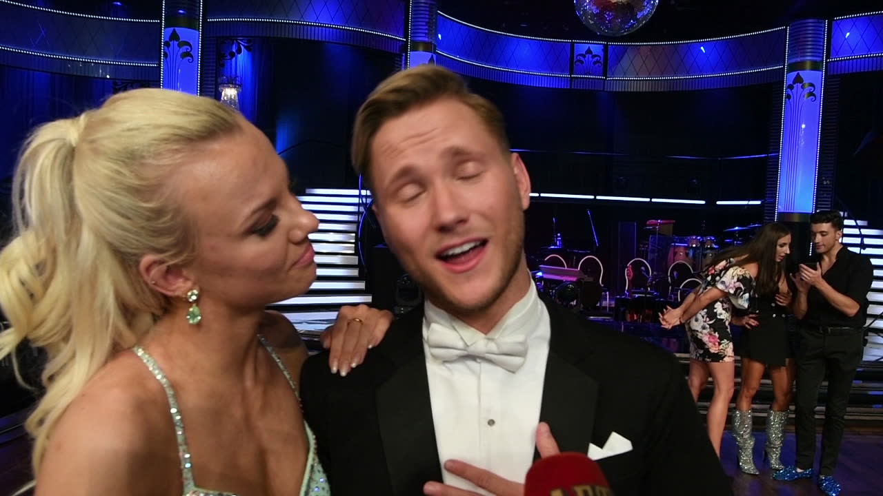 Viktor Frisk glad som vanligt - trots att han åkte ut