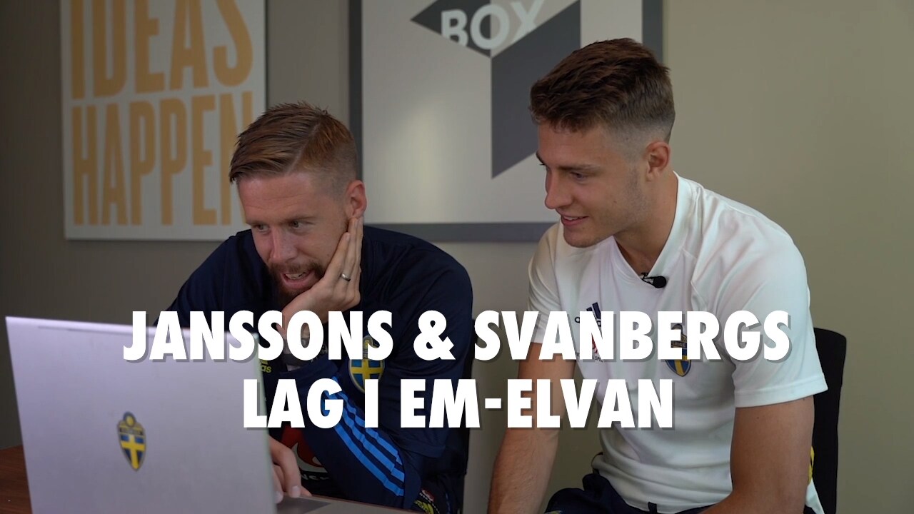 Pontus Jansson och Mattias Svanbergs lag i EM-elvan