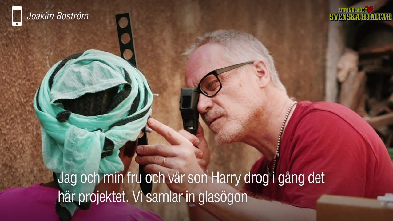 Svenska familjen ger glasögon till utsatta i Guinea