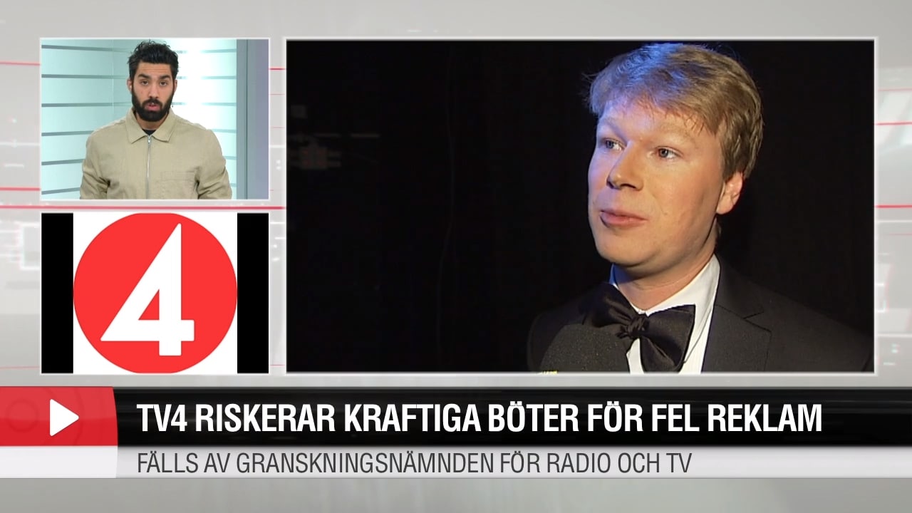 TV4 riskerar kraftiga böter för fel reklam