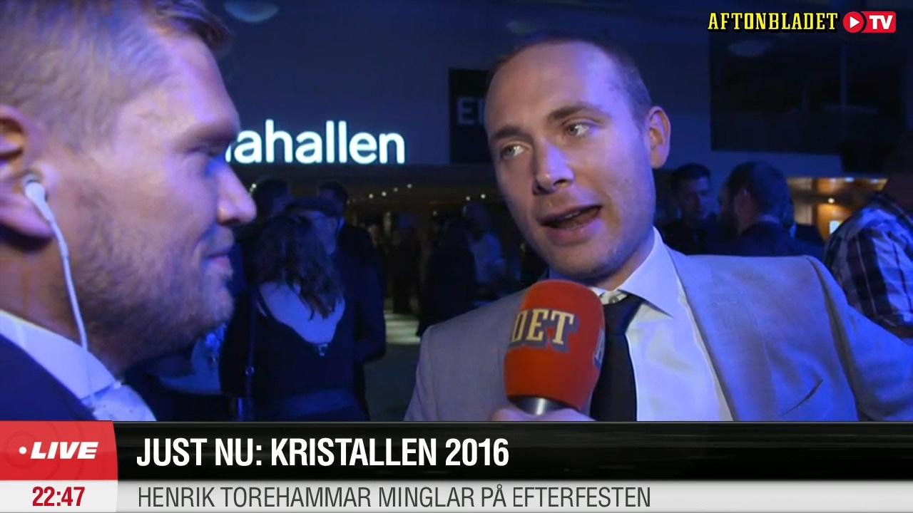 Jesper Rönndahl på Kristallens efterfest