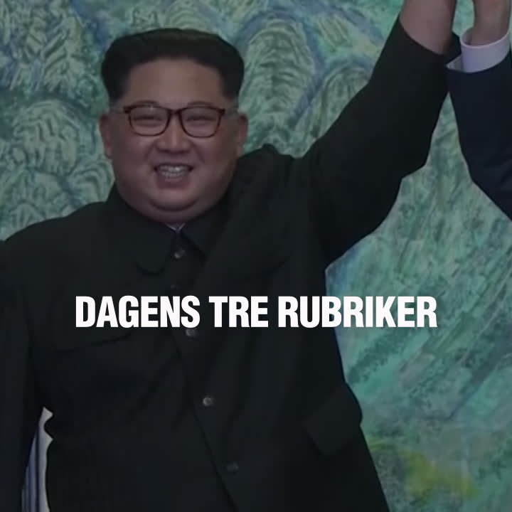 Dagens tre rubriker 24 maj