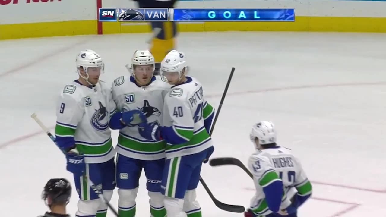 Pettersson bakom Vancouvers seger i natt