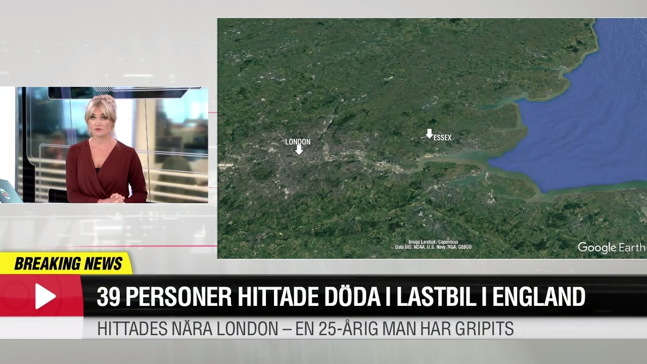 39 döda personer hittade  i lastbil