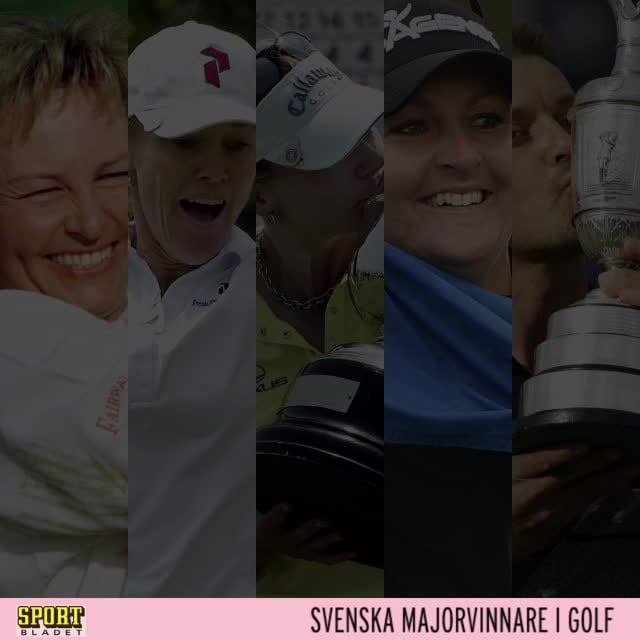 Svenska majorvinnare i golf