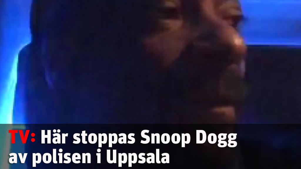 Här stoppas Snoop Dogg av polisen