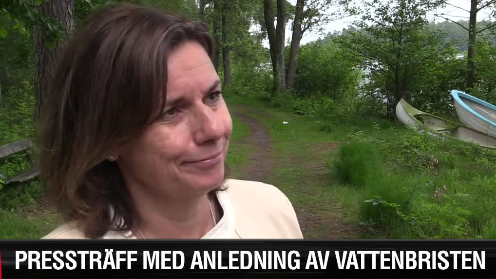 Pressträff med anledning av vattenbristen