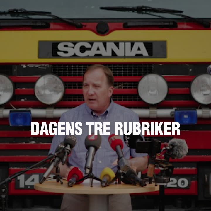 Dagens tre rubriker 6 augusti