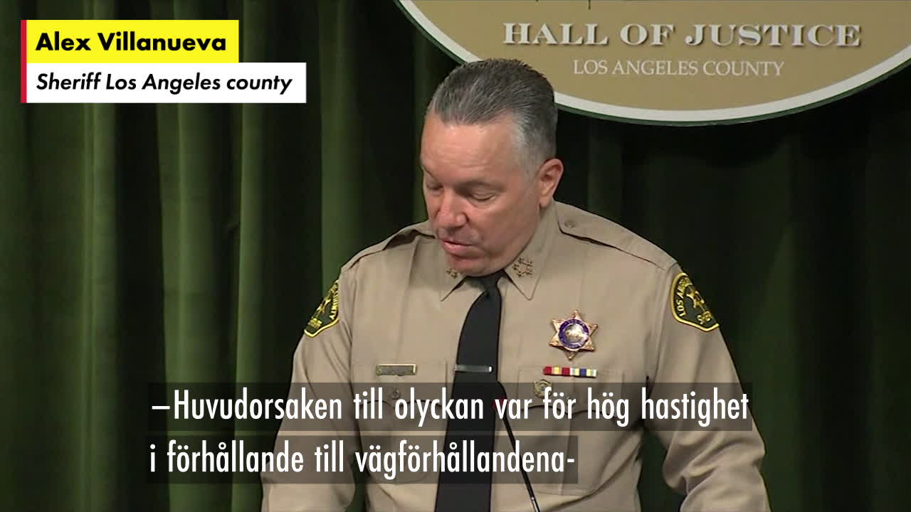 Polisen i Los Angeles om Tiger Woods krasch: Därför skedde olyckan