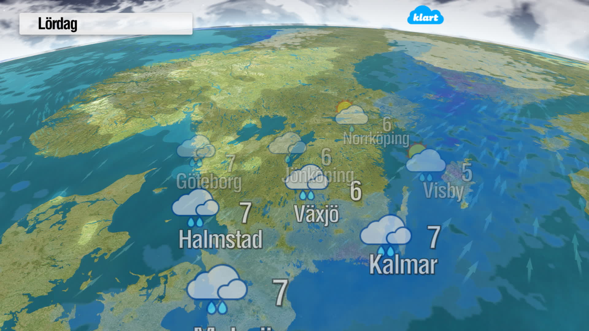 Dagens väder lördag 15 februari